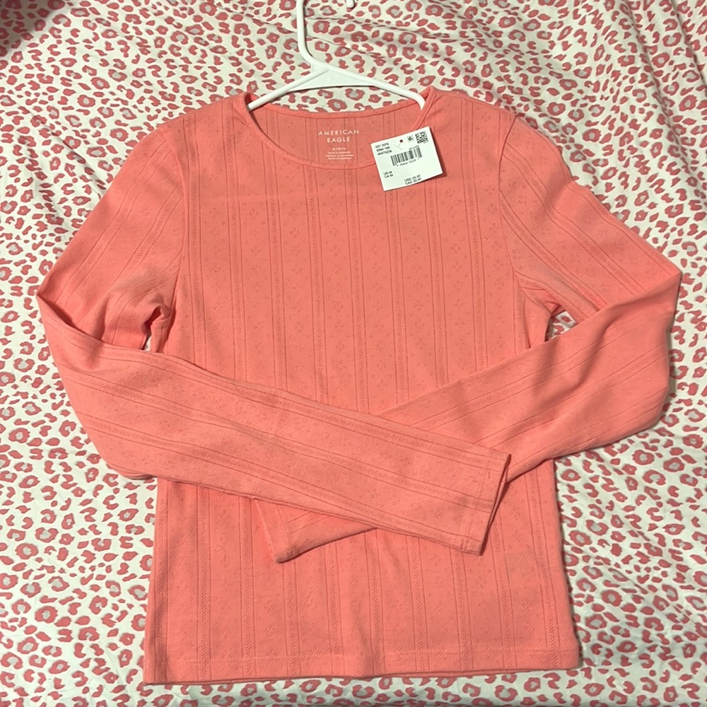 American Eagle Long Sleeve Top. Size Medium. New W/Tag